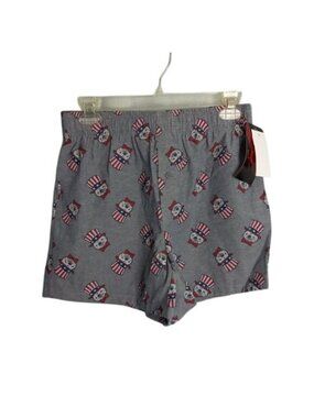 MAD Engine S Boxers Gray Flag Patriotic Americana Gopher Hat Bow Tie Stars